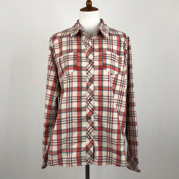 The North Face Tops - The North Face Plaid Print Button Down Shirt XL